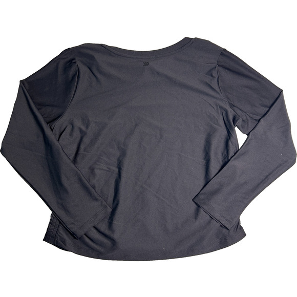 NWT All In Motion Cinch Waist Top Womens Large Black Lightweight Athleisure - Picture 3 of 7